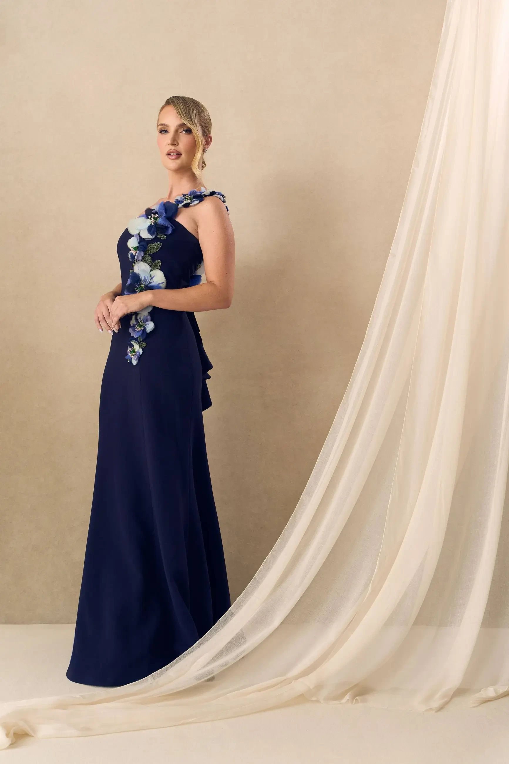 Navy Mother of the Bride Gown
