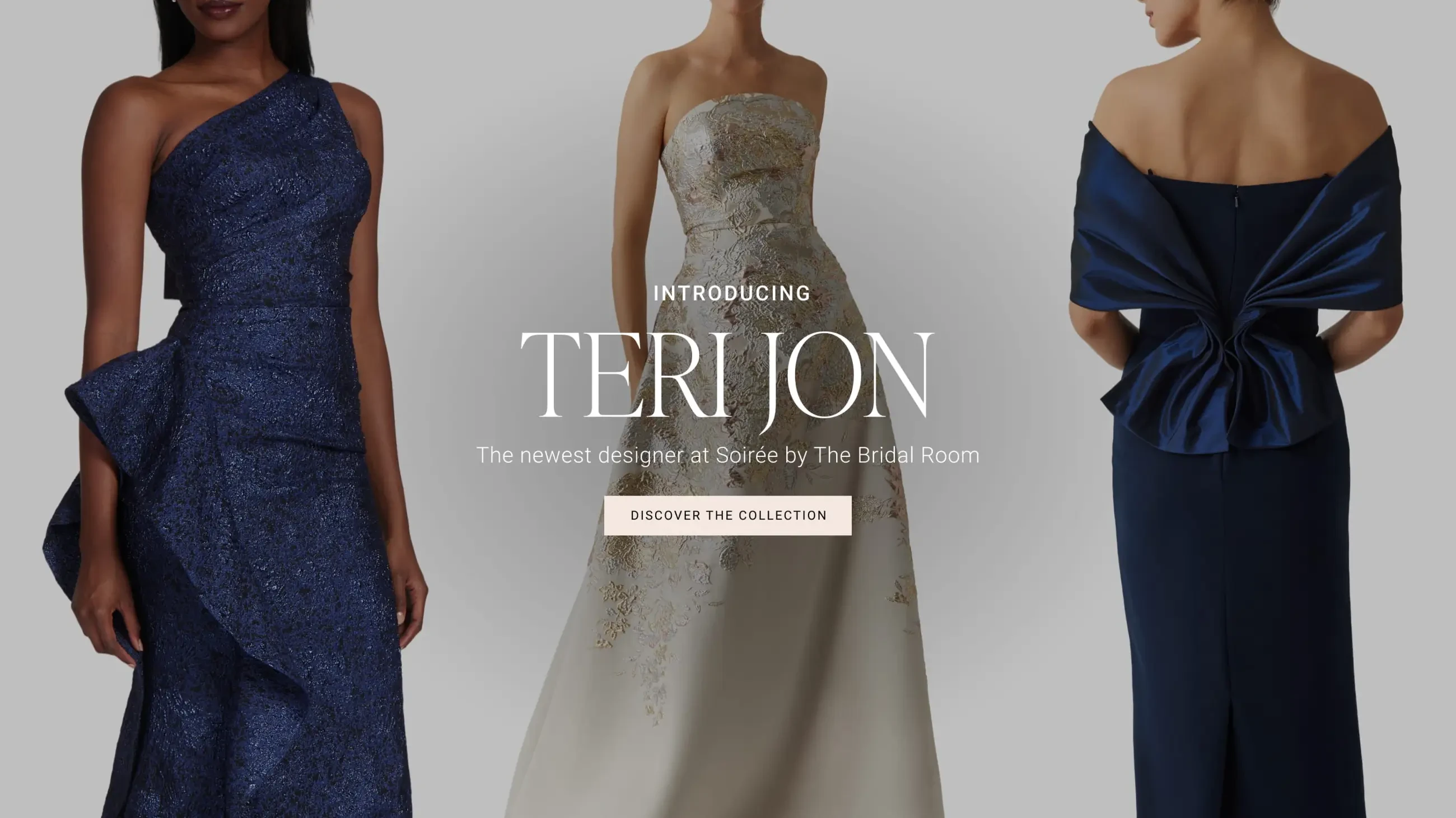 Teri Jon formal and evening gowns at Soiree by The Bridal Room