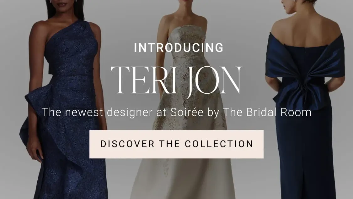 Teri Jon formal and evening gowns at Soiree by The Bridal Room